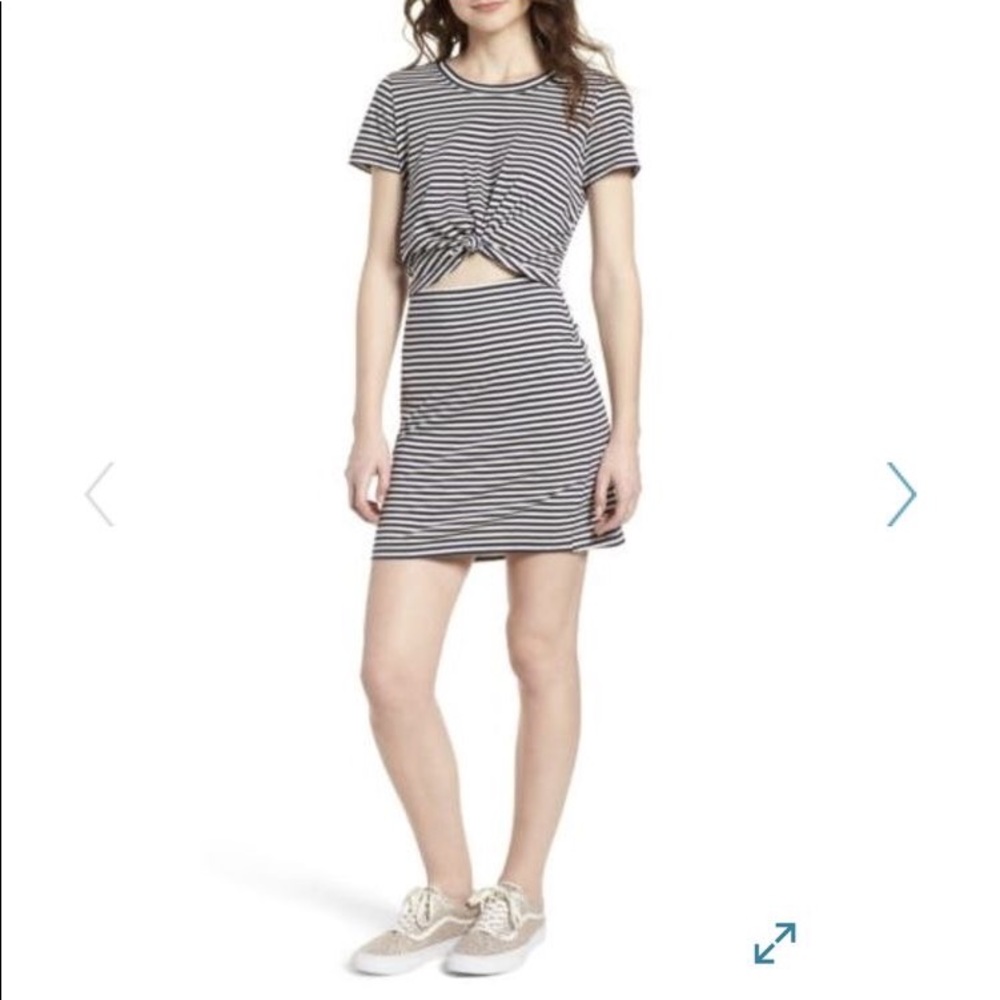 Socialite | Knot-Front Cut-Out Dress